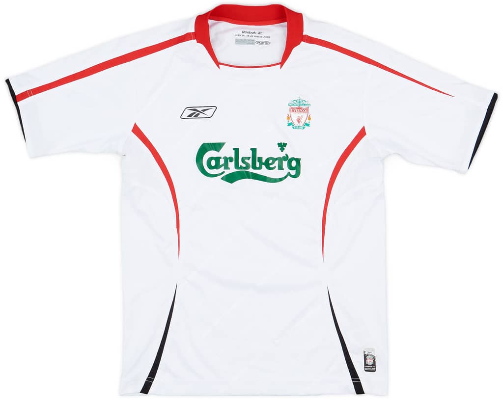 2005-06 Liverpool Away Shirt - 9/10 - (L.Boys)