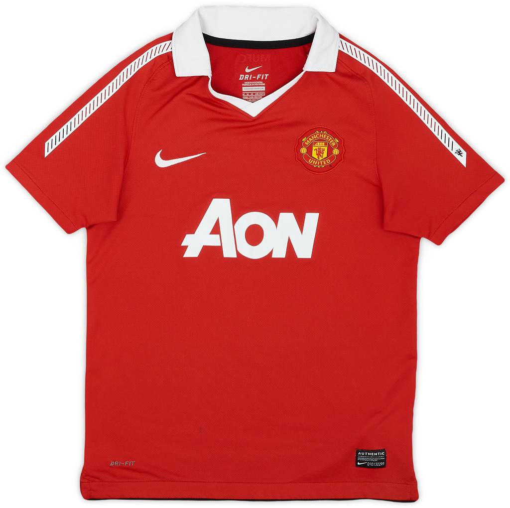 2010-11 Manchester United Home Shirt - 7/10 - (M.Boys)