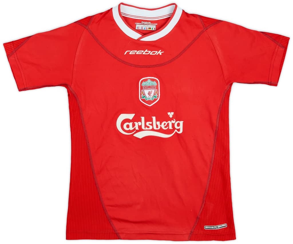 2002-04 Liverpool Home Shirt - 8/10 - (L.Boys)