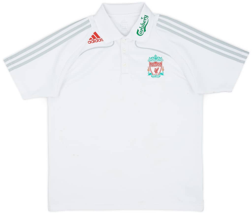 2008-09 Liverpool adidas Polo Shirt - 6/10 - (M)