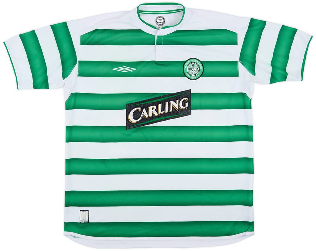 2003-04 Celtic Home Shirt Petrov #19 - 8/10 - (L)