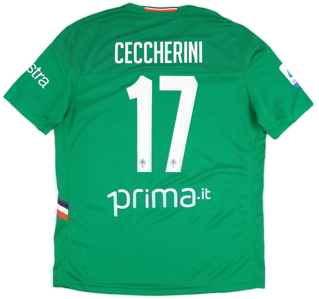 2019-20 Fiorentina Match Issue Third Shirt Ceccherini  #17 - As New - (XL)