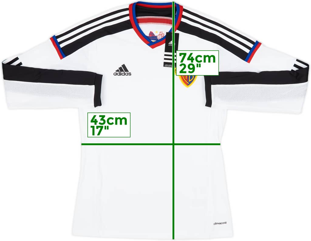 2014-15 FC Basel Player Issue Away L/S Shirt (S)