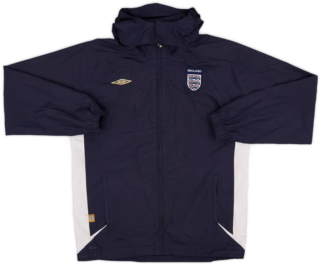 2004-06 England Umbro Hooded Rain Jacket - 9/10 - (XL.Boys)