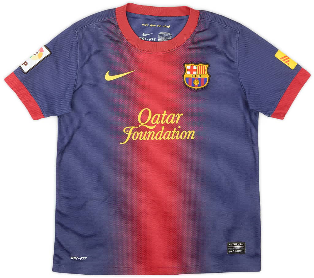 2012-13 Barcelona Home Shirt - 6/10 - (M.Boys)