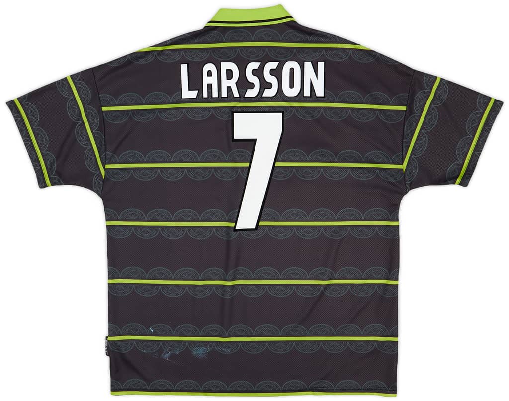 1999-00 Celtic Away Shirt Larsson #7 - 9/10 - (XXL)