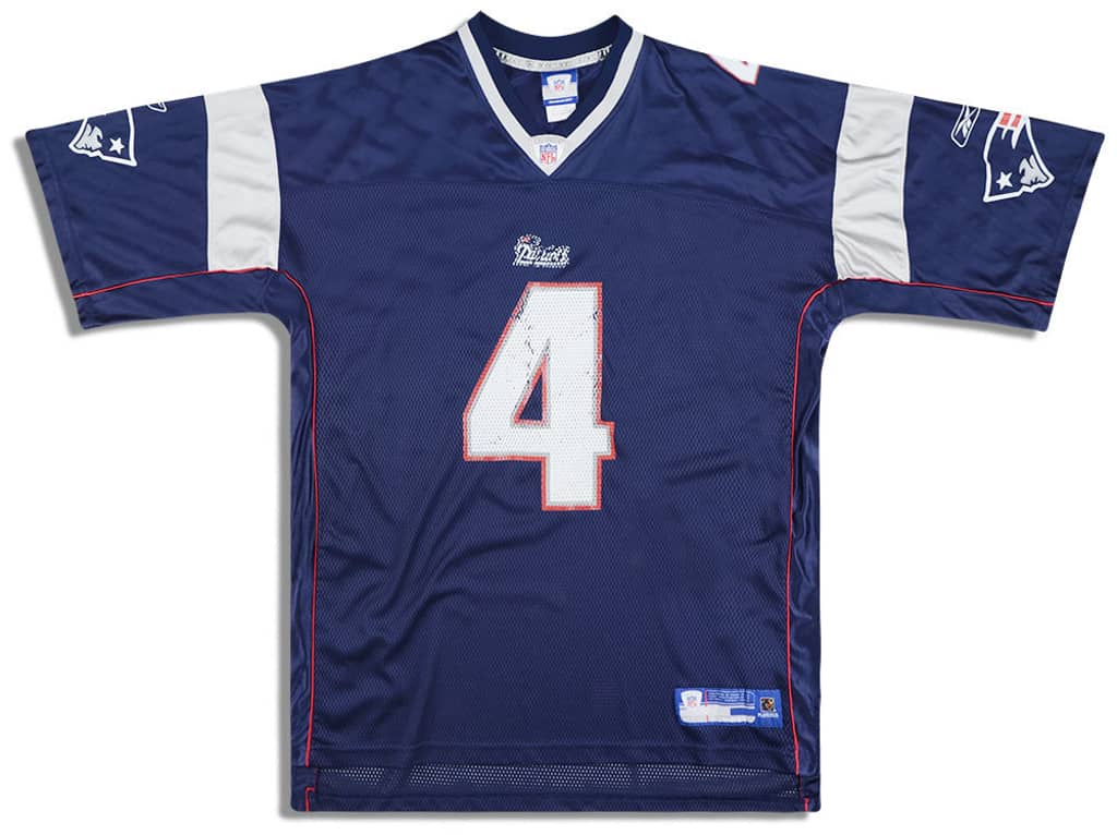2005 New England Patriots Vinatieri #4 Reebok On Field Jersey (Home) XXL