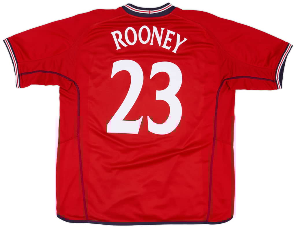 2002-04 England Away Shirt Rooney #23 - 7/10 - (XXL)