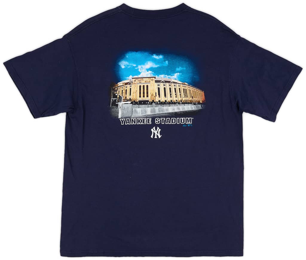 2009 New York Yankees Yankee Stadium Majestic Tee - 7/10 - (L)