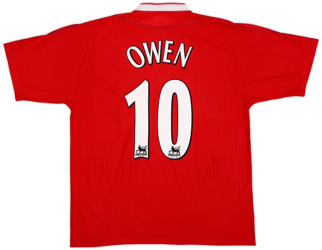 2002-04 Liverpool Home Shirt Owen #10 - 6/10 - (L)