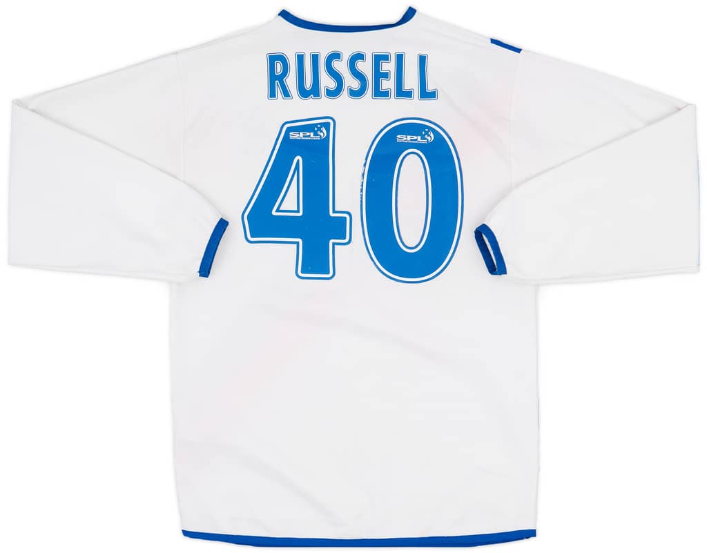 2004-05 Rangers Away L/S Shirt Russell #40 - 4/10 - (M)