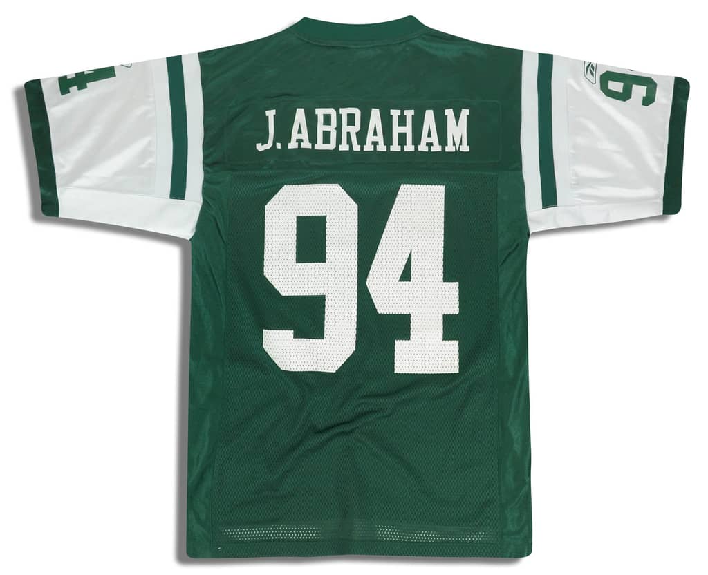 2002-04 New York Jets Abraham #94 Reebok On Field Jersey (Home) XL
