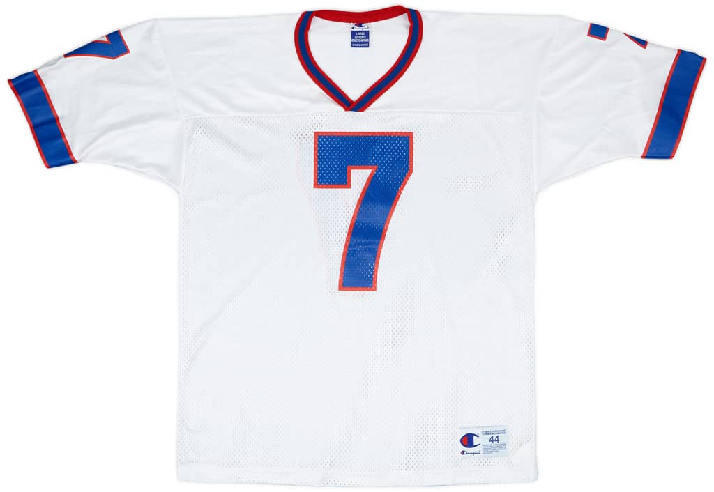 1998-00 Buffalo Bills Flutie #7 Champion Away Jersey - 8/10 - (L)