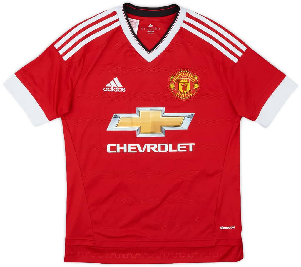 2015-16 Manchester United Home Shirt - 8/10 - (L.Boys)