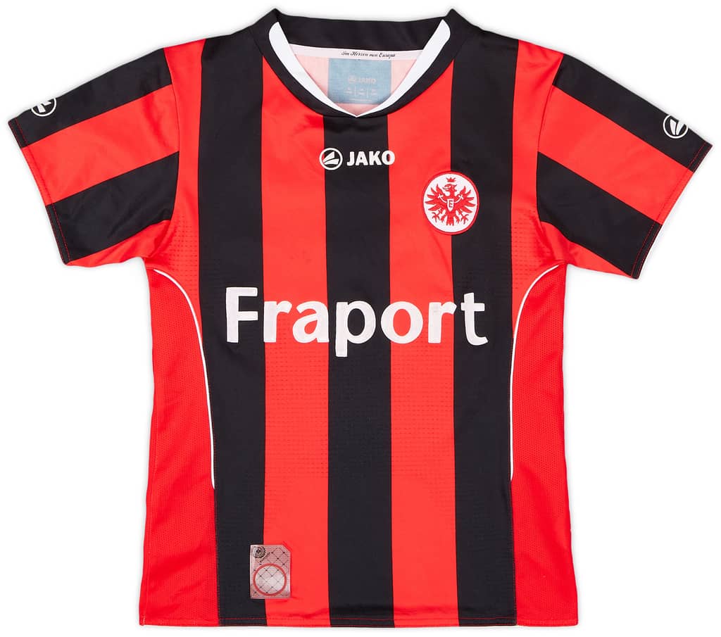 2010-12 Eintracht Frankfurt Signed Home Shirt Rode 20 - 7/10 - (S.Boys)