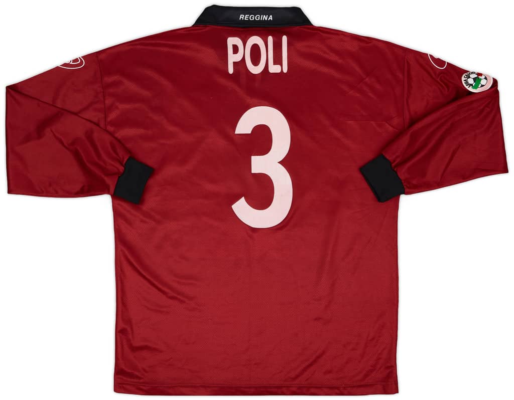 1999-00 Reggina Match Issue Home L/S Shirt Poli #3