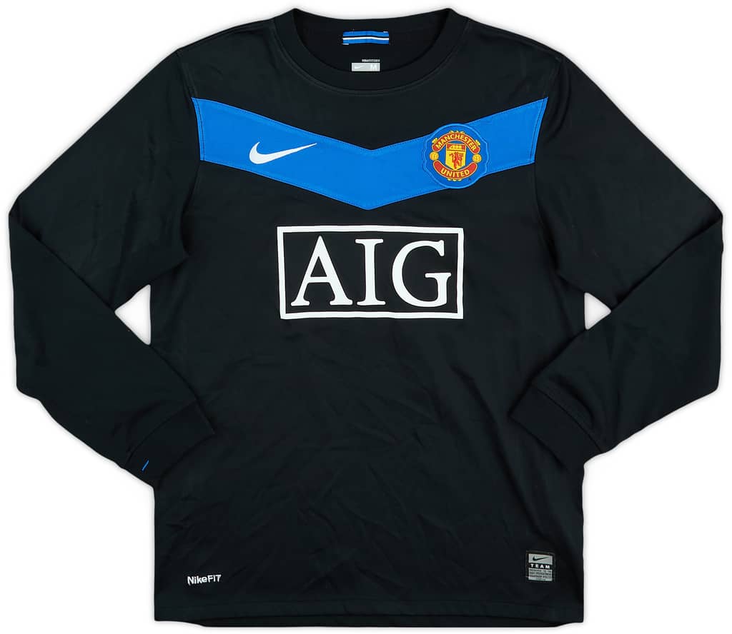 2009-10 Manchester United Away L/S Shirt Owen #7 - 6/10 - (M.Boys)