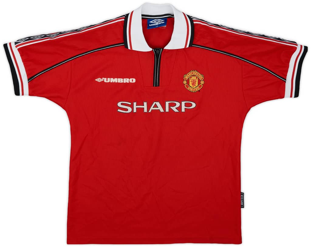 1998-00 Manchester United Home Shirt - 8/10 - (L.Boys)