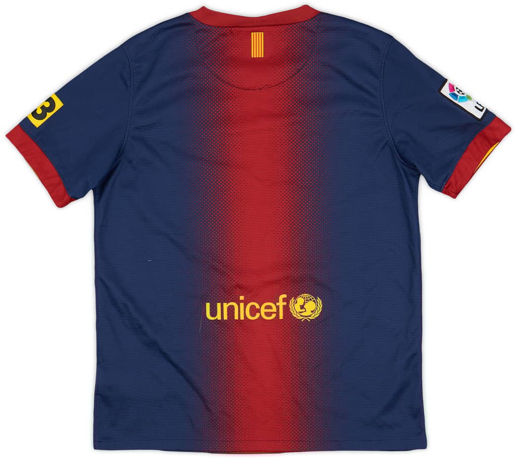 2012-13 Barcelona Home Shirt - 7/10 - (L.Boys)