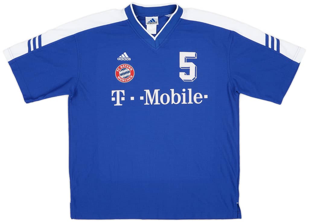 2002-03 Bayern Munich Player Issue adidas Training Shirt #5 - 8/10 - (M)