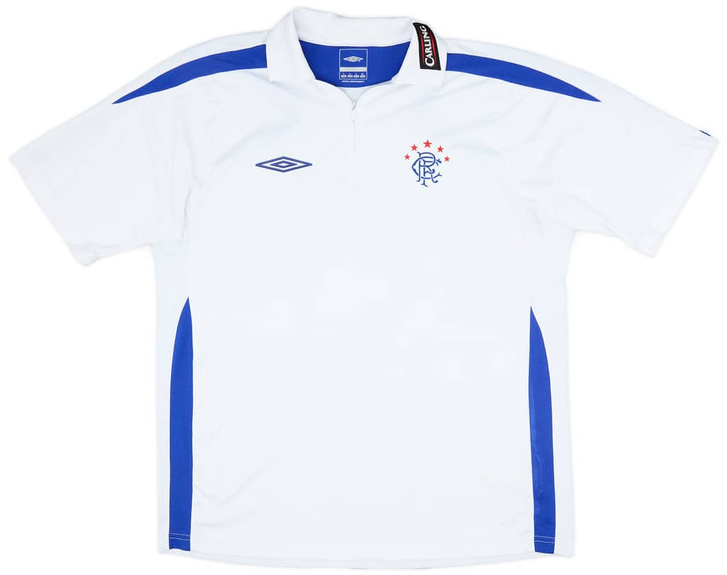 2007-08 Rangers Umbro 1/4 Zip Polo Shirt - 7/10 - (L)