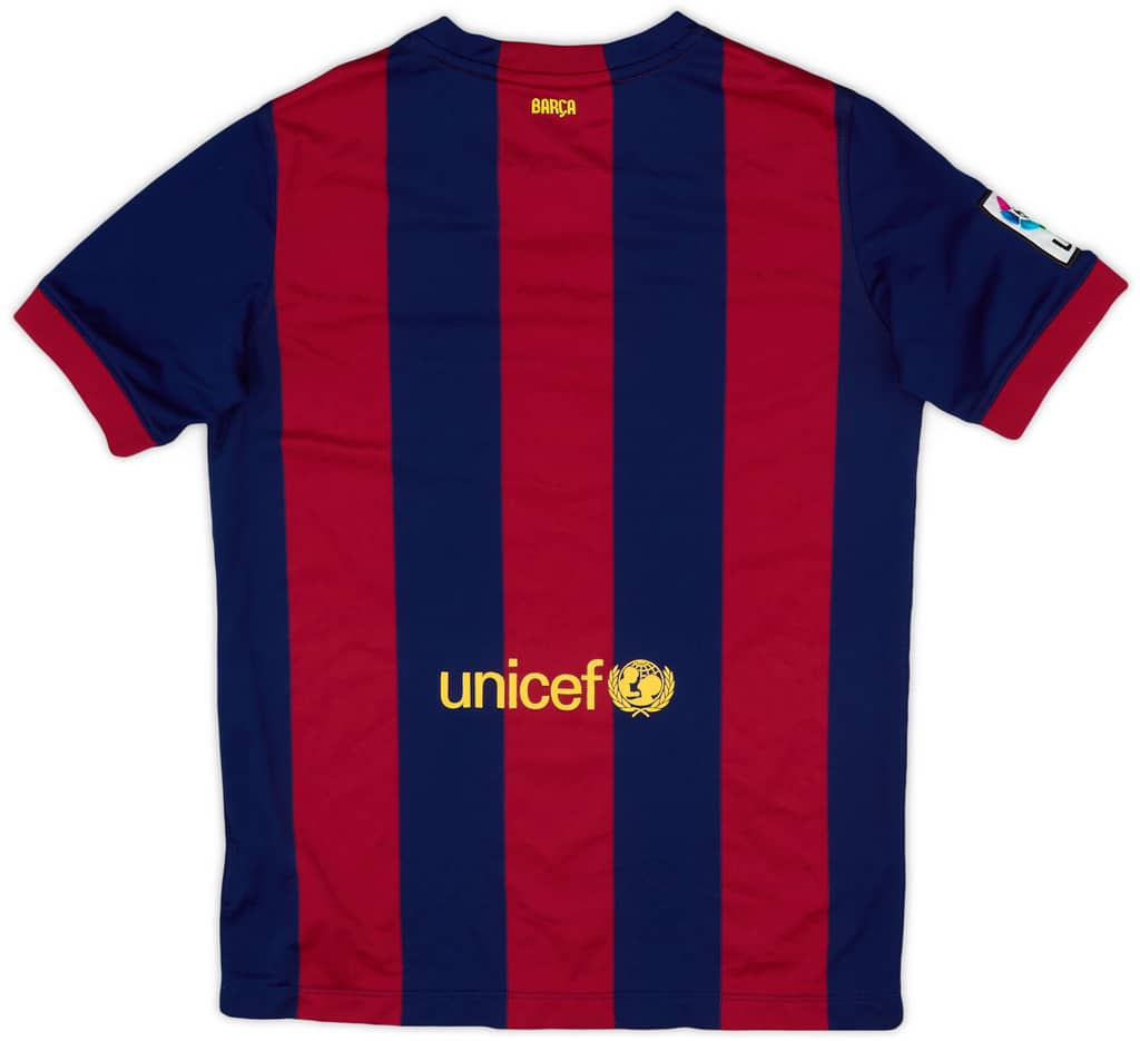 2014-15 Barcelona Home Shirt - 8/10 - (XL.Boys)