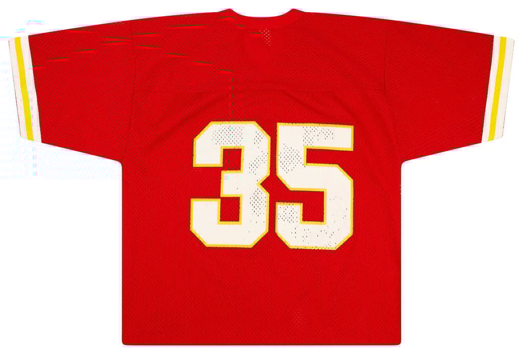 1990-92 Kansas City Chiefs Okoye #35 Logo 7 Jersey (Home) M