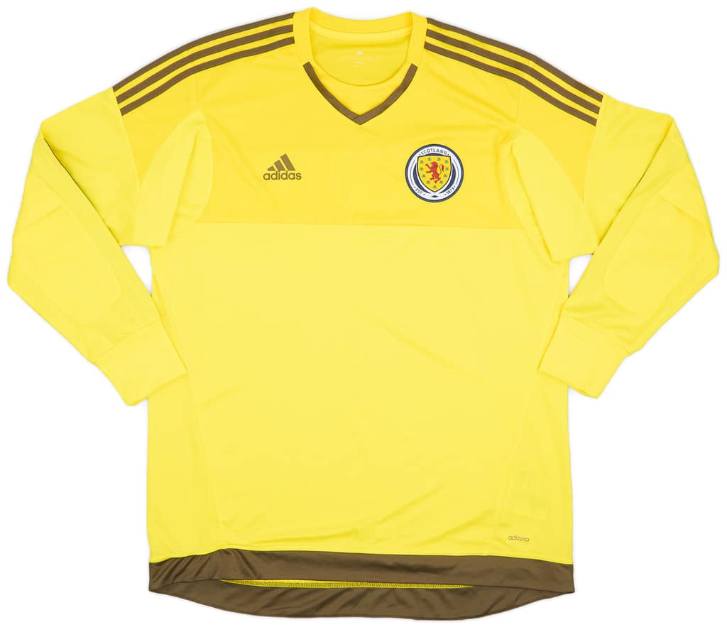 2016-17 Scotland Player Issue GK Shirt - 9/10 - (XL)