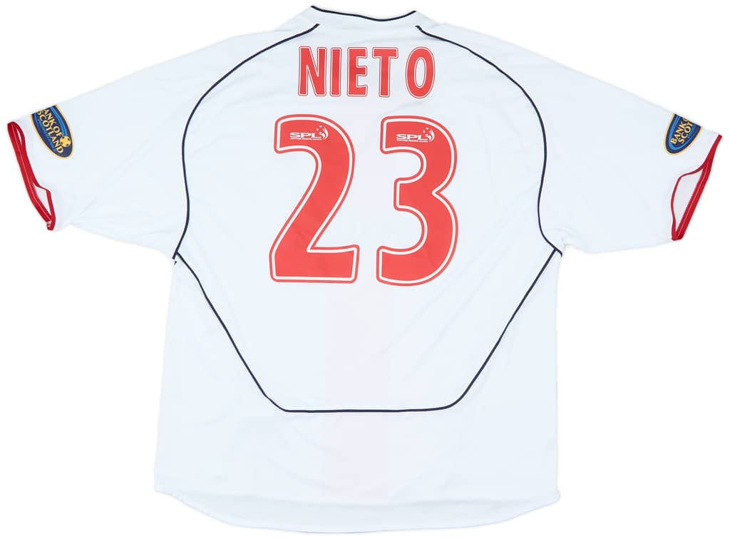 2005-06 Rangers Match Issue Away Shirt Nieto #23
