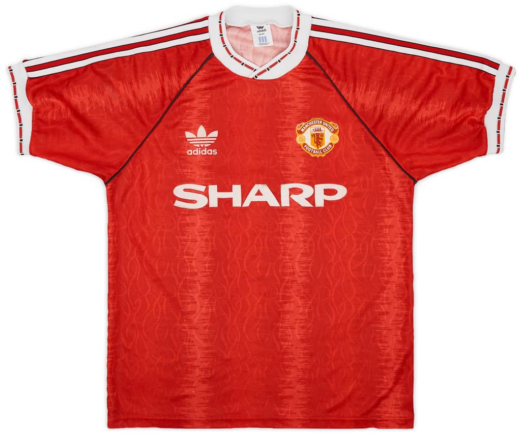 1990-92 Manchester United Home Shirt - 6/10 - (M)