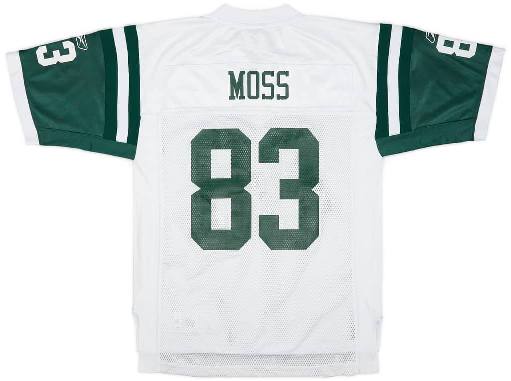 2004 New York Jets Moss #83 Reebok On Field Away Jersey - 8/10 - (M)