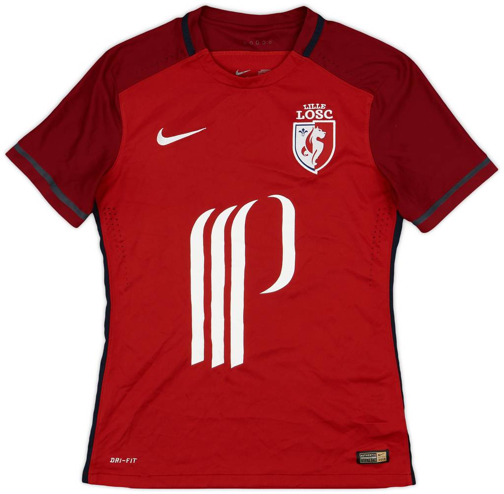 2015-16 Lille Authentic Home Shirt - 7/10 - (M)
