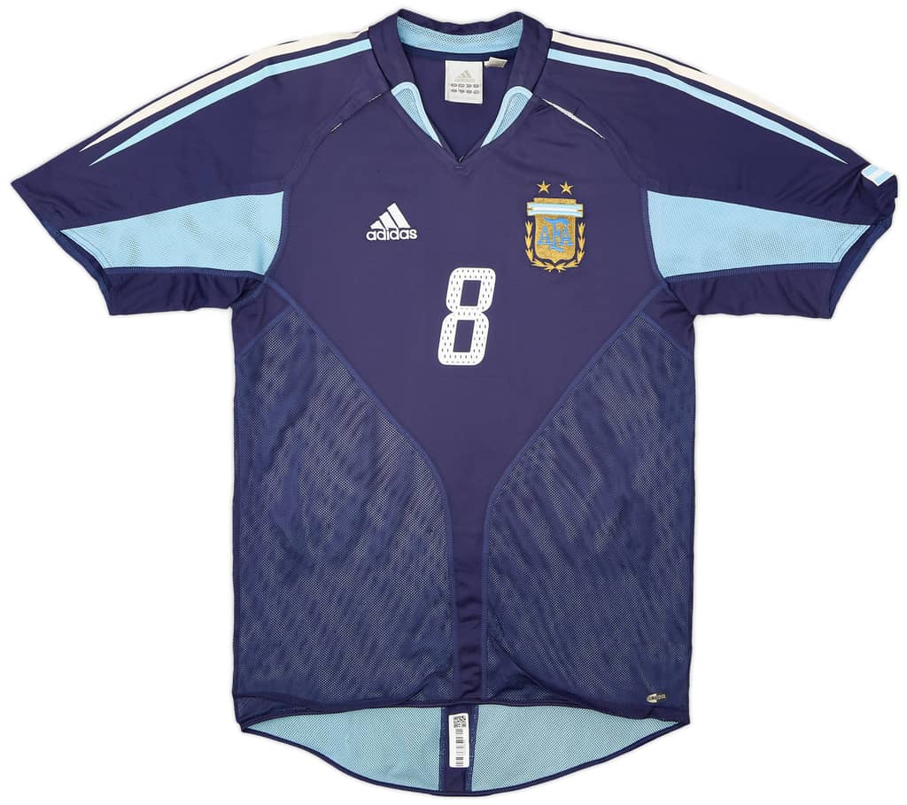 2004-05 Argentina Away Shirt Zanetti #8 - 6/10 - (S)