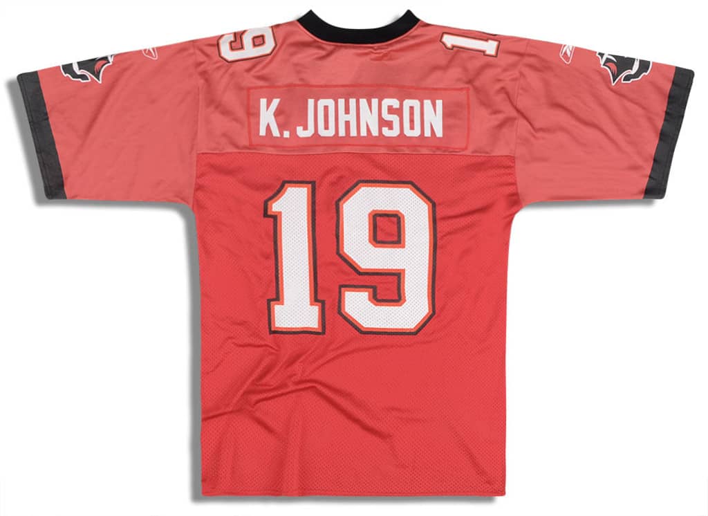 2001 Tampa Bay Buccaneers K. Johnson #19 Reebok Jersey (Home) M