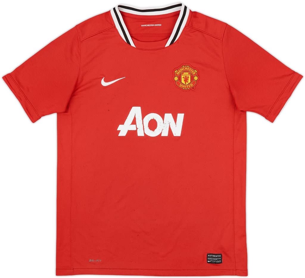 2011-12 Manchester United Home Shirt - 5/10 - (XL.Boys)