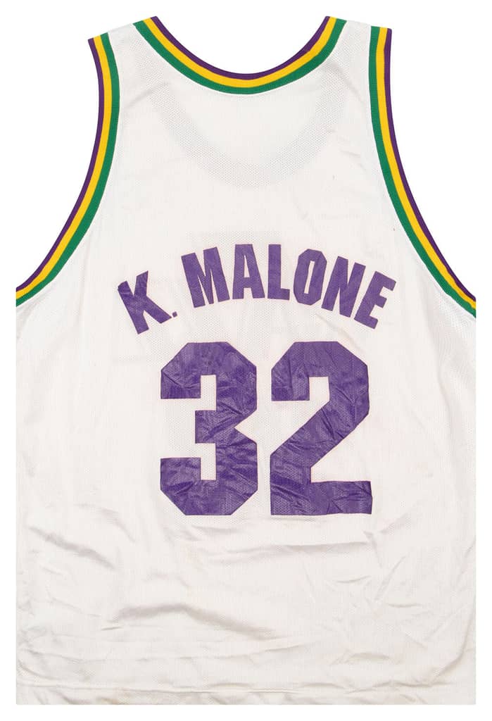 1991-95 Utah Jazz K. Malone #32 Champion Jersey (Home) L