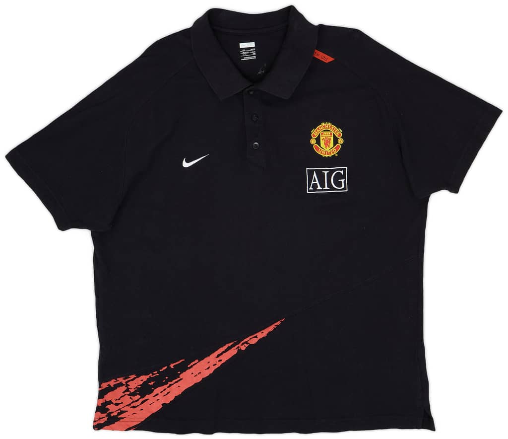 2007-08 Manchester United Nike Polo Shirt - 8/10 - (XXL)