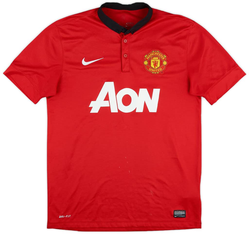 2013-14 Manchester United Home Shirt Evra #3 - 6/10 - (M)