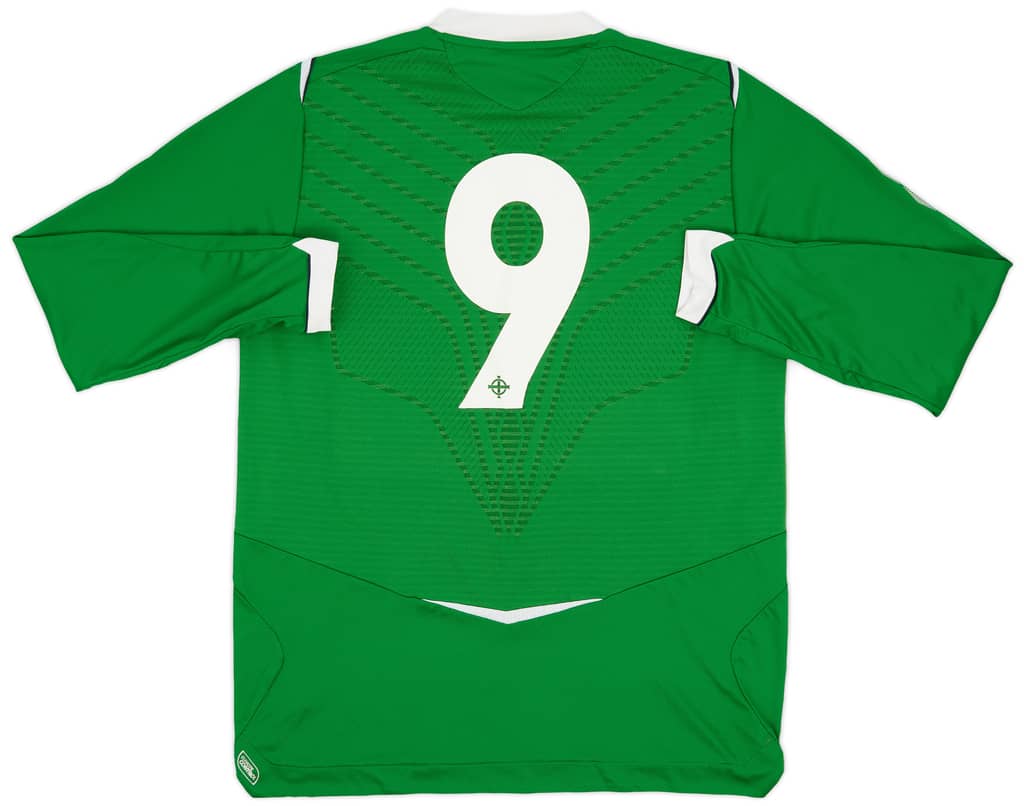 2008-10 Northern Ireland Home L/S Shirt #9 - 8/10 - (L)