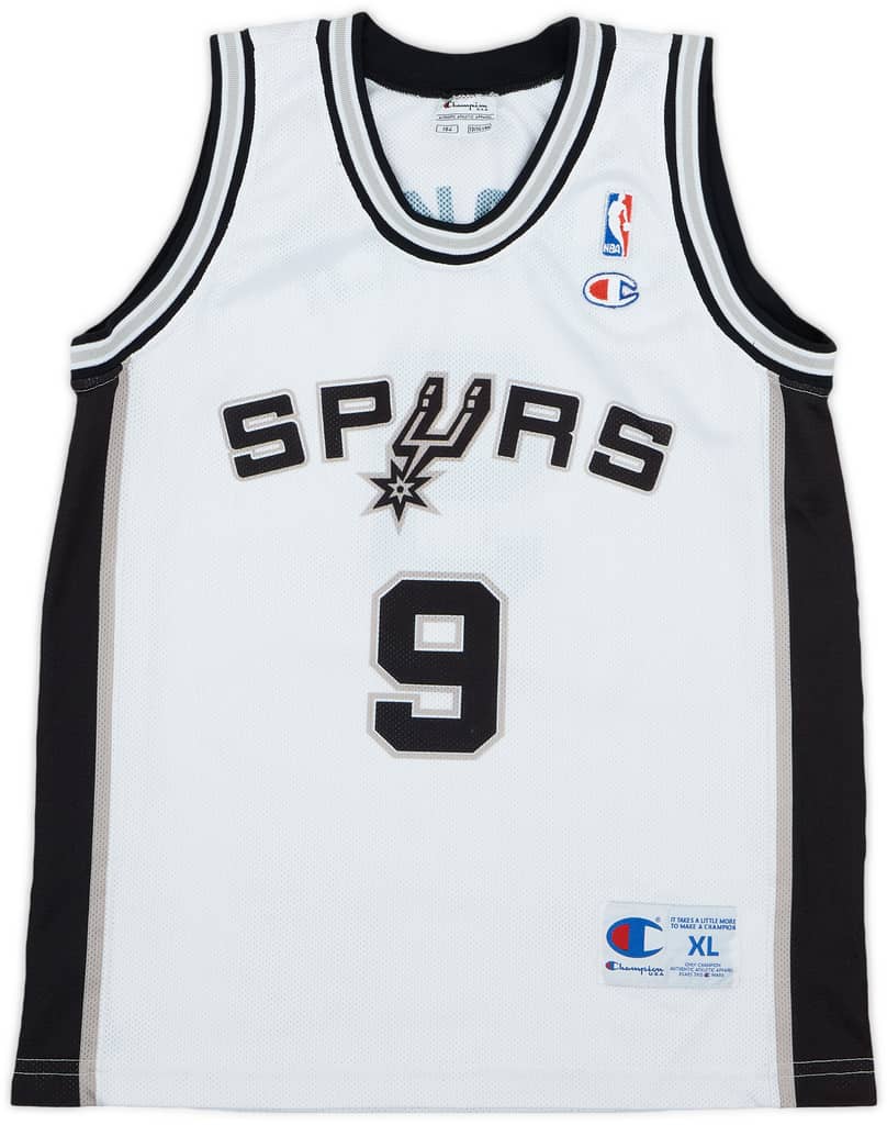 2002-10 San Antonio Spurs Parker #9 Champion Home Jersey - 8/10 - (XL.Boys)