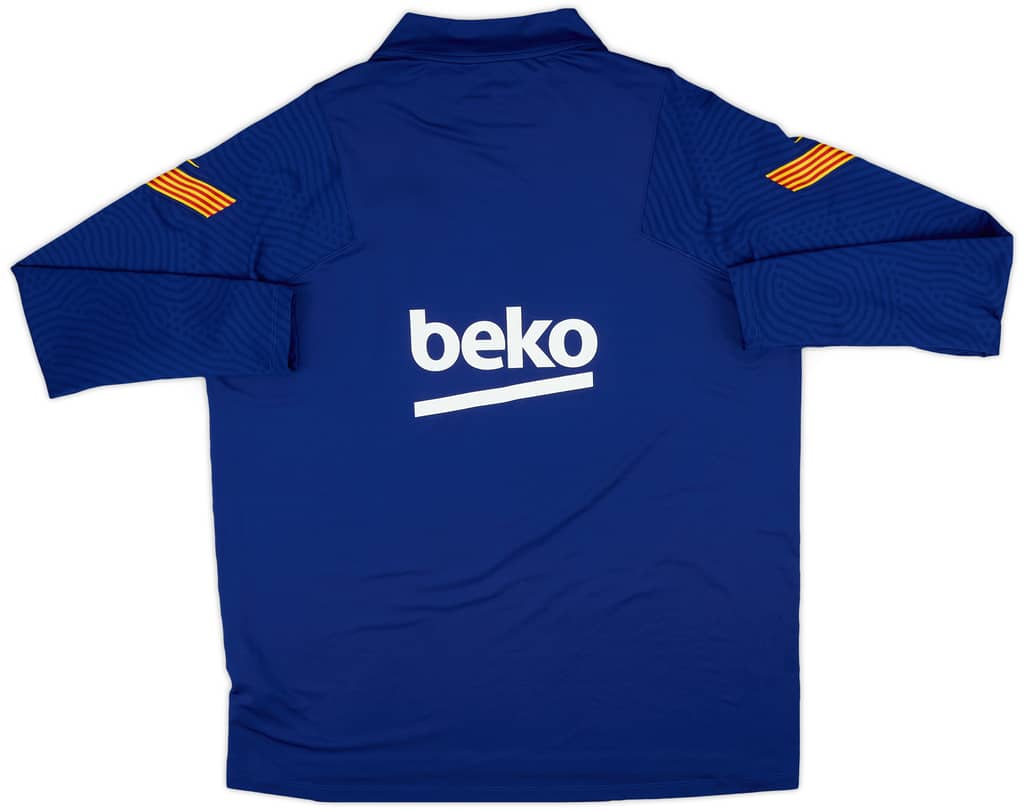 2020-21 Barcelona Nike 1/4 Zip Training Top - 9/10 - (XXL)