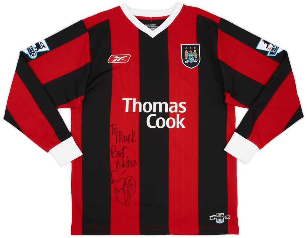 2004-05 Manchester City Match Issue Signed Away Shirt Wright-Phillips #29
