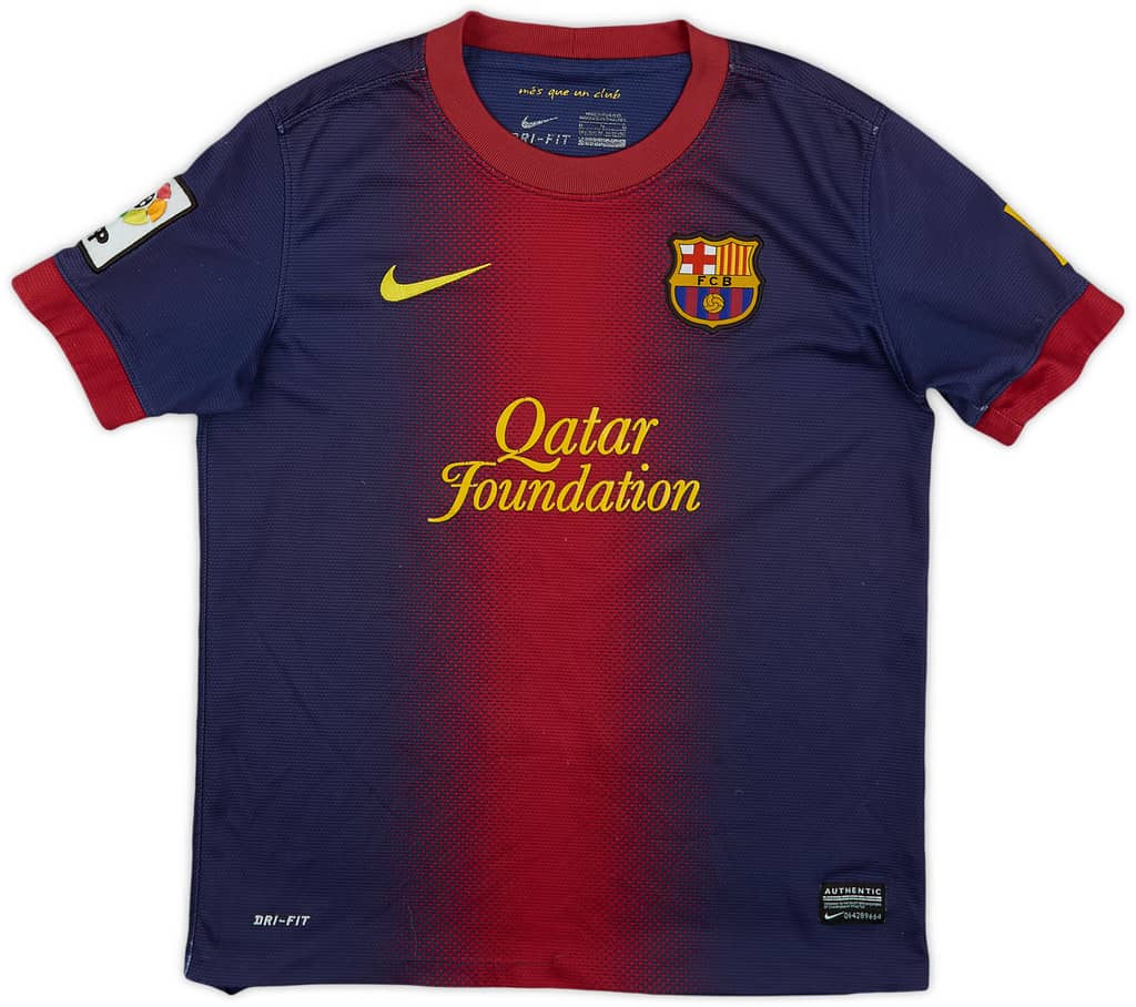 2012-13 Barcelona Home Shirt - 6/10 - (M.Boys)