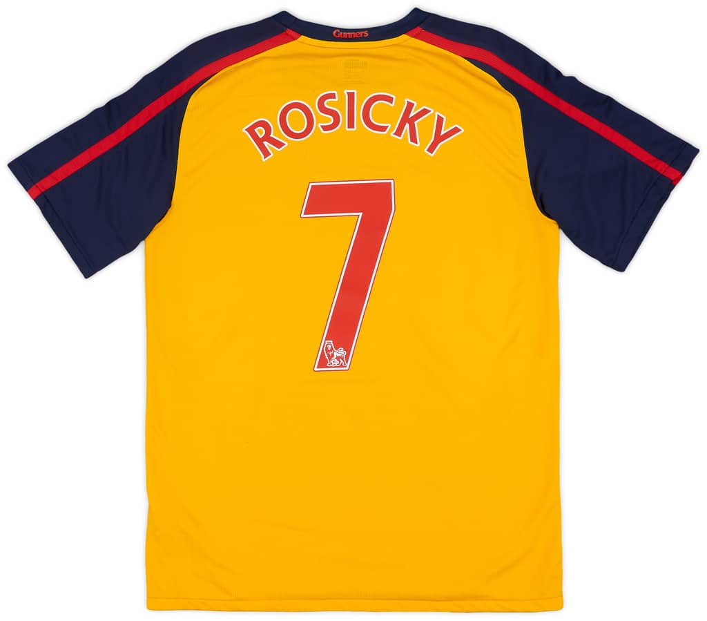 2008-09 Arsenal Away Shirt Rosicky #7 - 8/10 - (S)