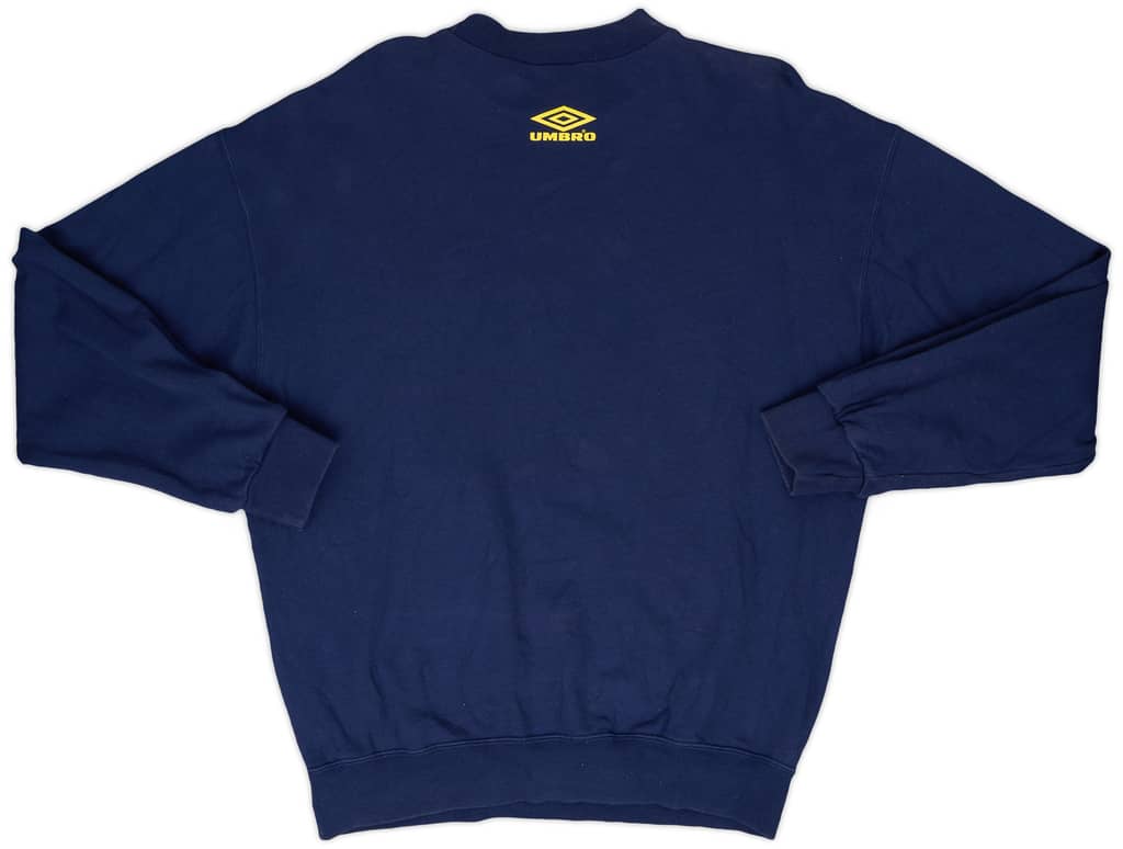1999-00 Manchester United Umbro 'The Treble' Graphic Sweat Top - 9/10 - (L)