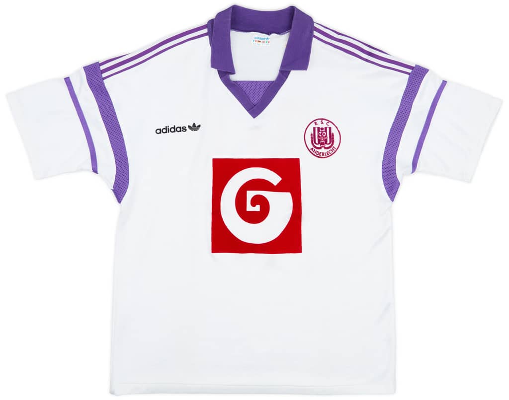 1988-90 Anderlecht Match Issue Home Shirt #10 (Ukkonen)