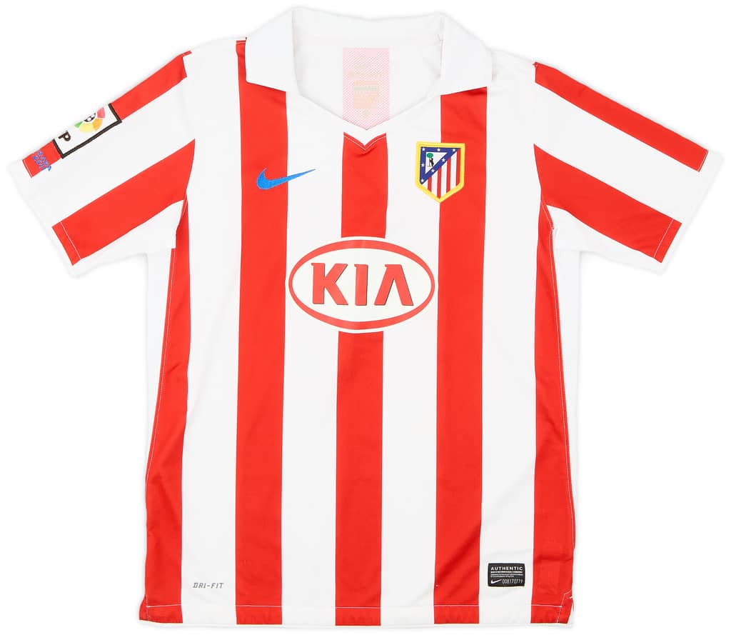 2010-11 Atletico Madrid Home Shirt - 8/10 - (L.Boys)