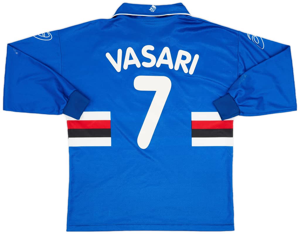 1999-00 Sampdoria Home L/S Shirt Vasari #7 - 6/10 - (M)