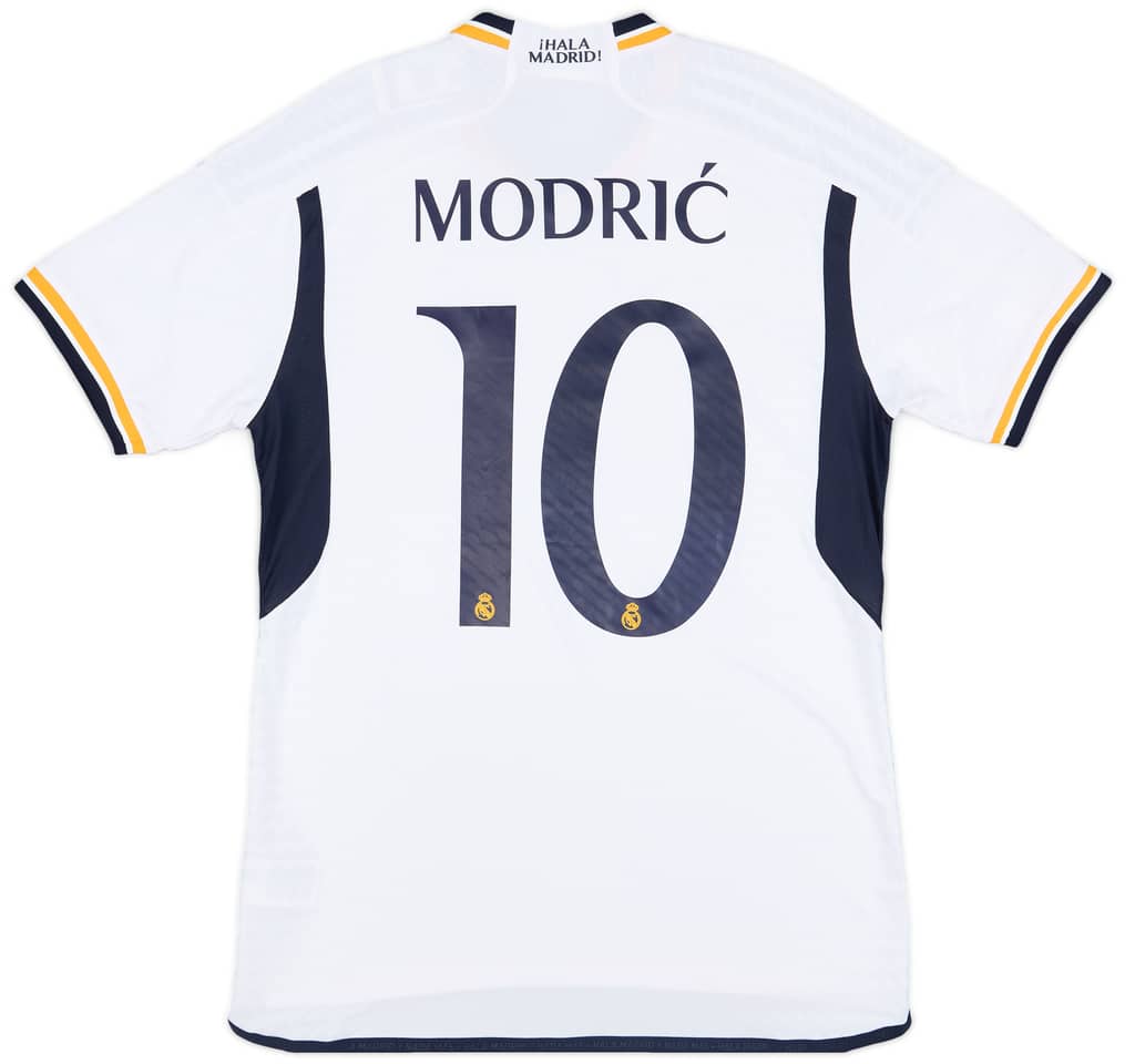 2023-24 Real Madrid Authentic Home CL Shirt Modric #10