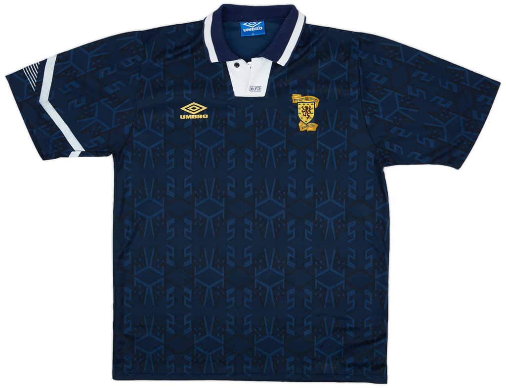 1991-94 Scotland Home Shirt - 7/10 - (XL)